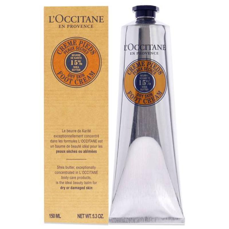 Shea Butter Foot Cream - Dry Skin by Loccitane for Unisex - 5.2 oz Foot Cream