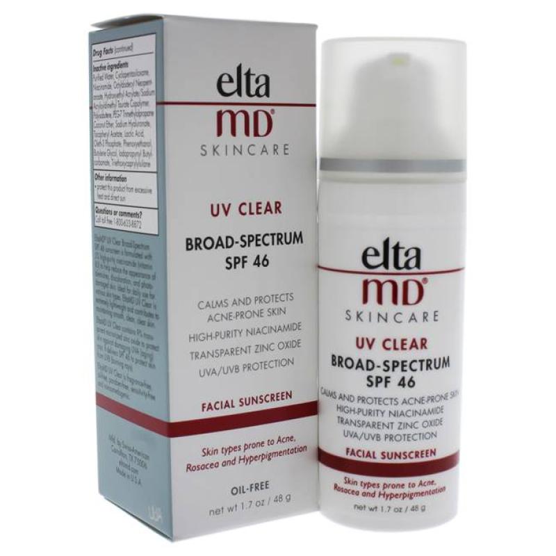UV Clear Facial Sunscreen SPF 46 by EltaMD for Unisex - 1.7 oz Sunscreen