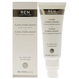 Flash Hydro-Boost Instant Plumping Emulsion by REN for Unisex - 1.3 oz Emulsion