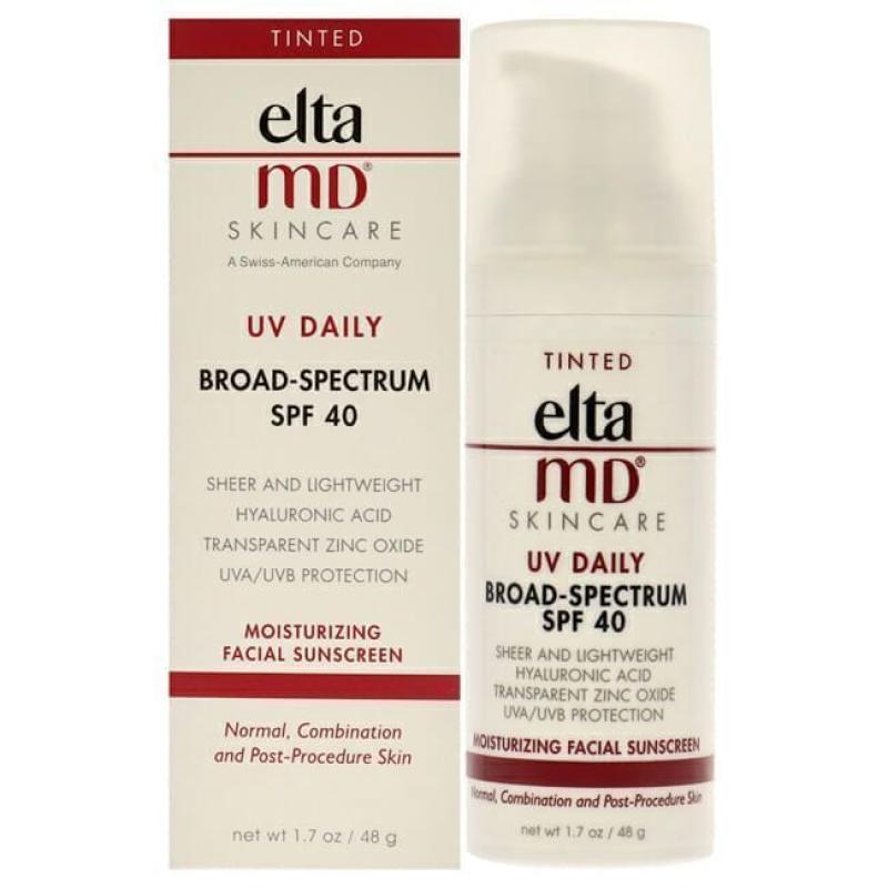 UV Daily Moisturizing Facial Sunscreen SPF 40 - Tinted by EltaMD for Unisex - 1.7 oz Sunscreen