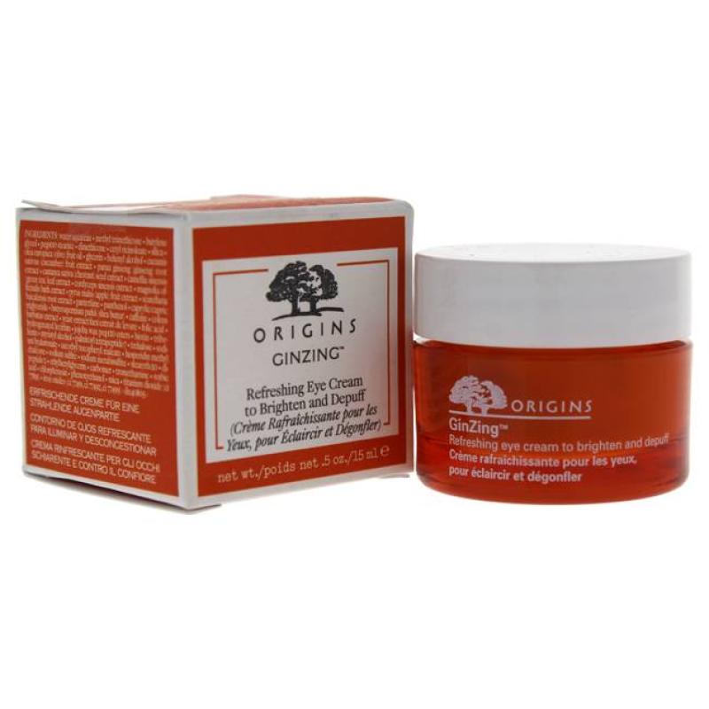 GinZing Refreshing Eye Cream To Brighten and Depuff by Origins for Unisex - 0.5 oz Eye Cream