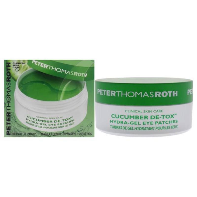 Cucumber De-Tox Hydra-Gel Eye Patches by Peter Thomas Roth for Unisex - 60 Pc Patches