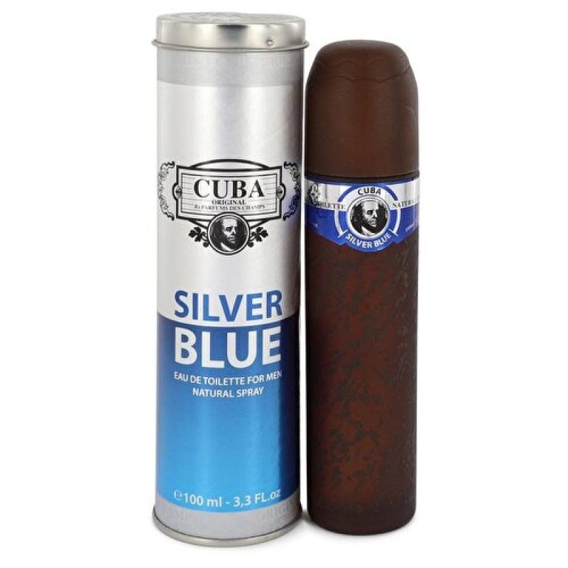 Parfums Des Champs Cuba Silver Blue EDT Spray Unboxed Cuba Silver Blue/parfum Des Champs Eau De Toilette Spray Unboxed 4 Oz (100 Ml) (men)