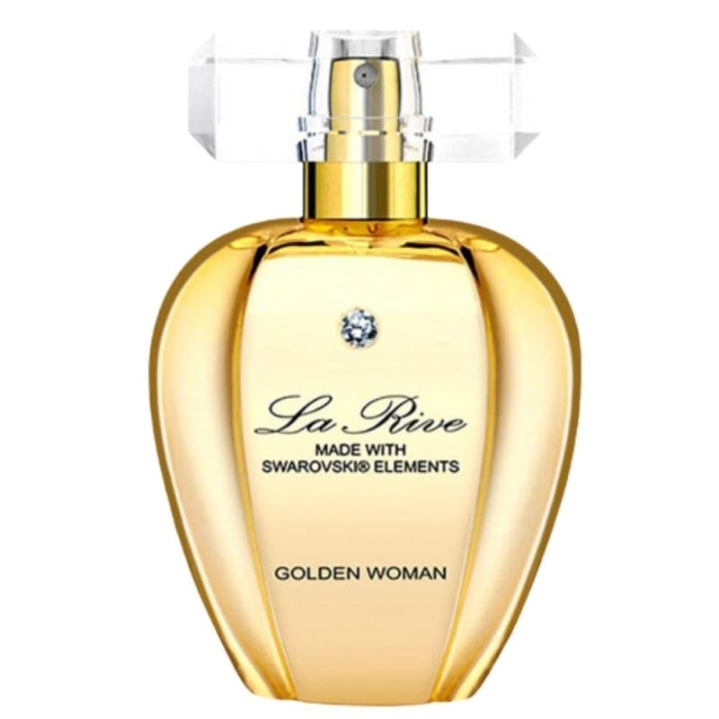 La Rive Golden Woman Eau de Parfum  Spray for Women Made with Crystal from Swarovski 2.5 oz 75 ml