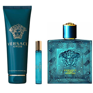 Versace Eros Gift Set 3 Pieces Gift Set For Men