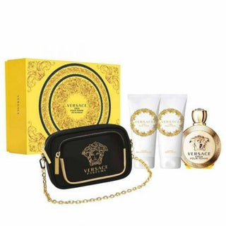 Versace Eros 4 Pcs Set For Women: 3.4 Edp Sp