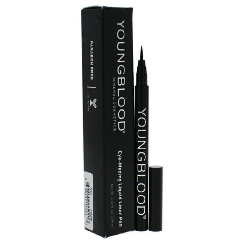Eye-Mazing Liquid Liner Pen - Noir by Youngblood for Women - 0.02 oz Eyeliner