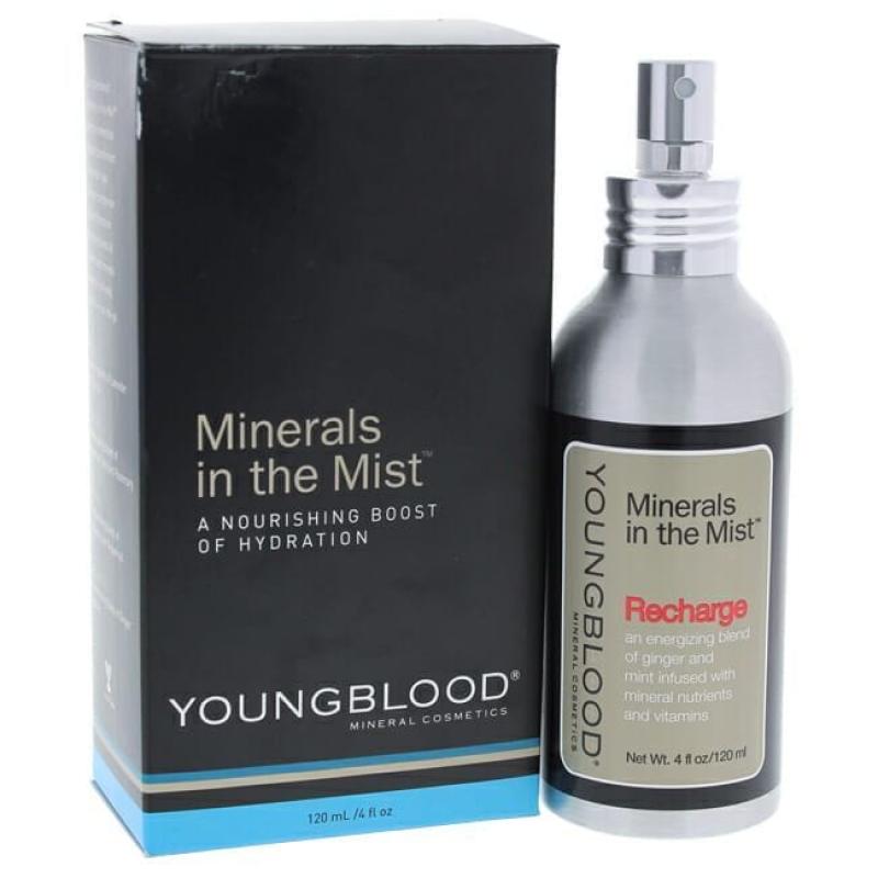 Minerals in The Mist - Recharge by Youngblood for Women - 4 oz Face Mist