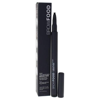 BrowFood 24H Tri Feather - Charcoal by LashFood for Women - 0.03 oz Eyebrow Pencil