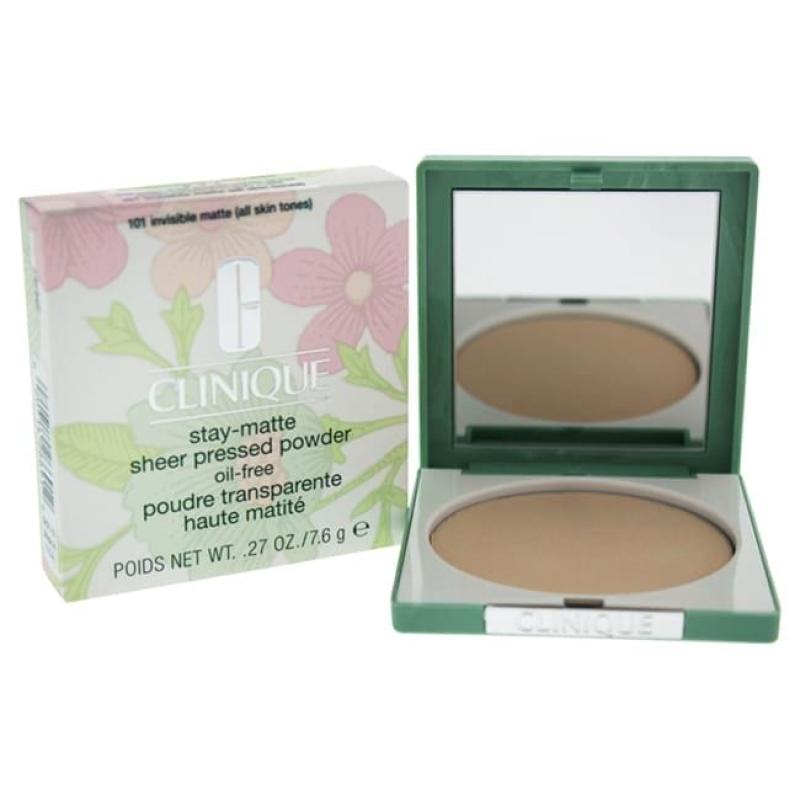 Stay-Matte Sheer Pressed Powder - 101 Invisible Matte by Clinique for Women - 0.27 oz Powder