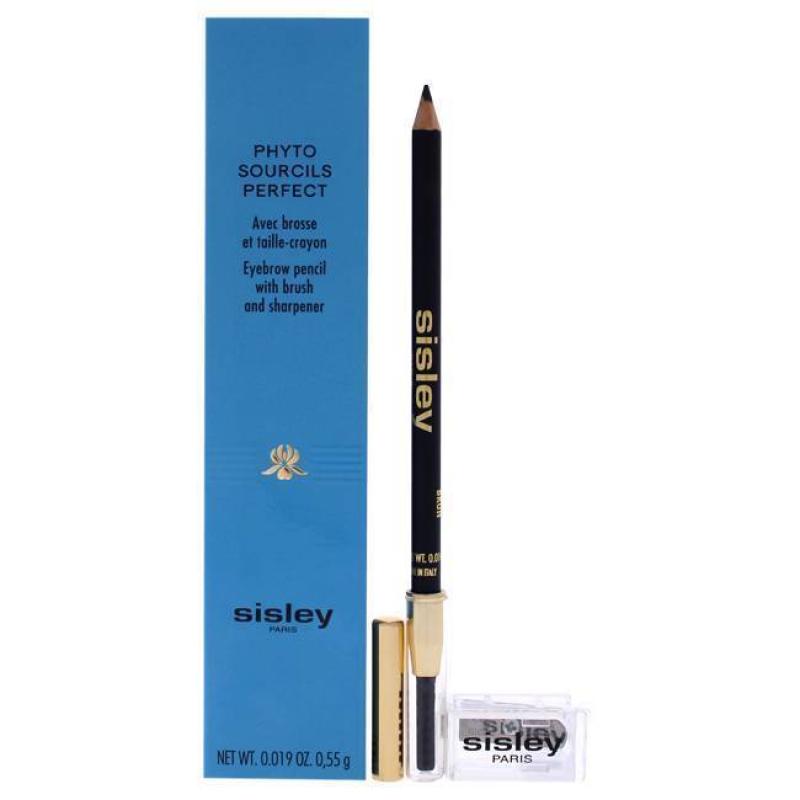 Phyto Sourcils Perfect Eyebrow Pencil With Brush and Sharpener - 03 Brun by Sisley for Women - 0.05 oz Eyebrow Pencil