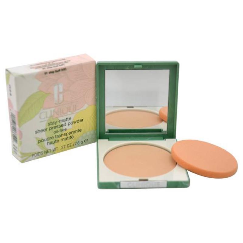 Stay-Matte Sheer Pressed Powder - 01 Stay Buff (VF) - Dry Combination To Oily by Clinique for Women - 0.27 oz Powder