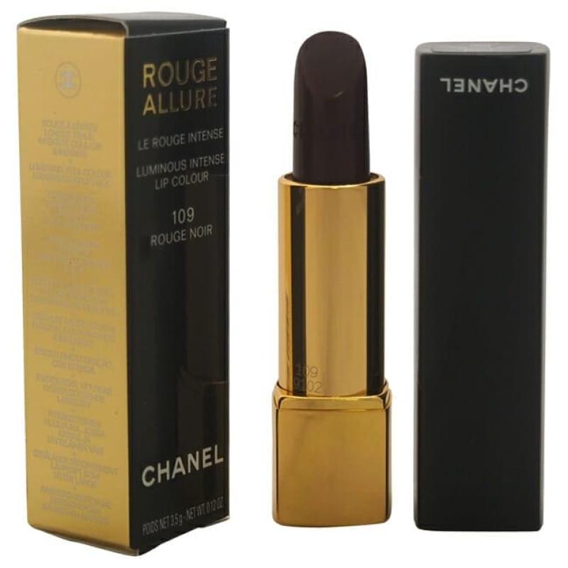 Rouge Allure Luminous Intense Lip Colour - 109 Rouge Noir by Chanel for Women - 0.12 oz Lipstick