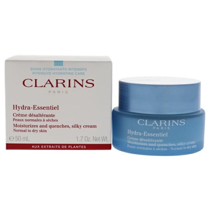 Hydra-Essentiel Silky Cream - Normal to Dry Skin by Clarins for Women - 1.7 oz Cream