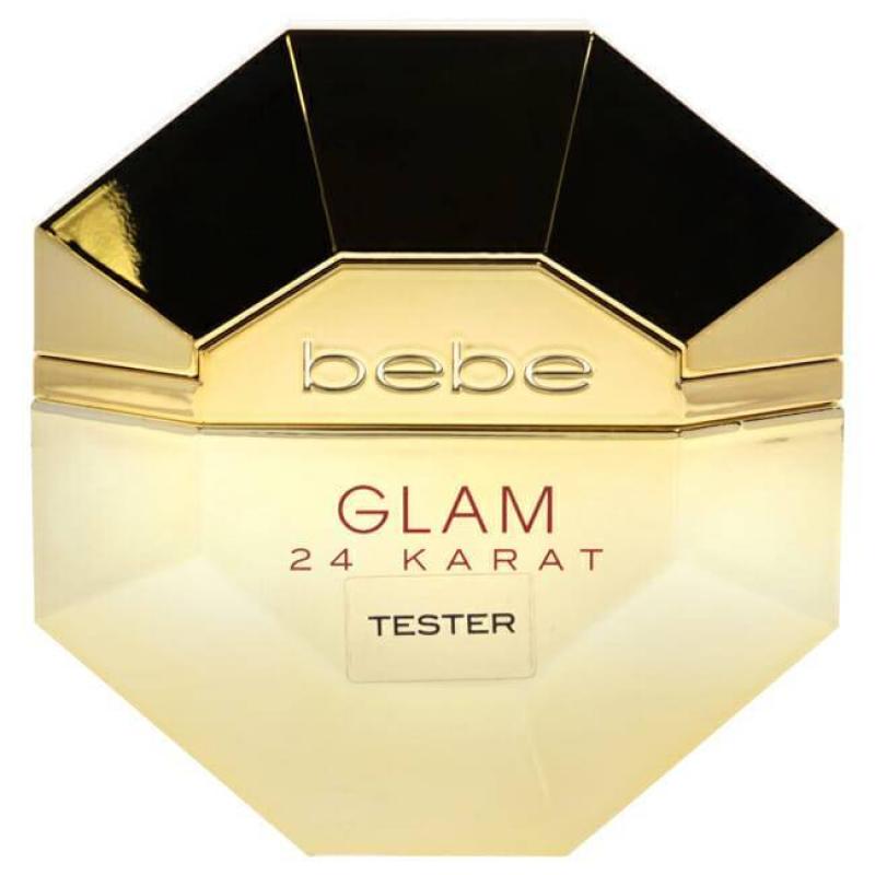 Bebe Glam 24 Karat by Bebe for Women - 3.4 oz EDP Spray (Tester)