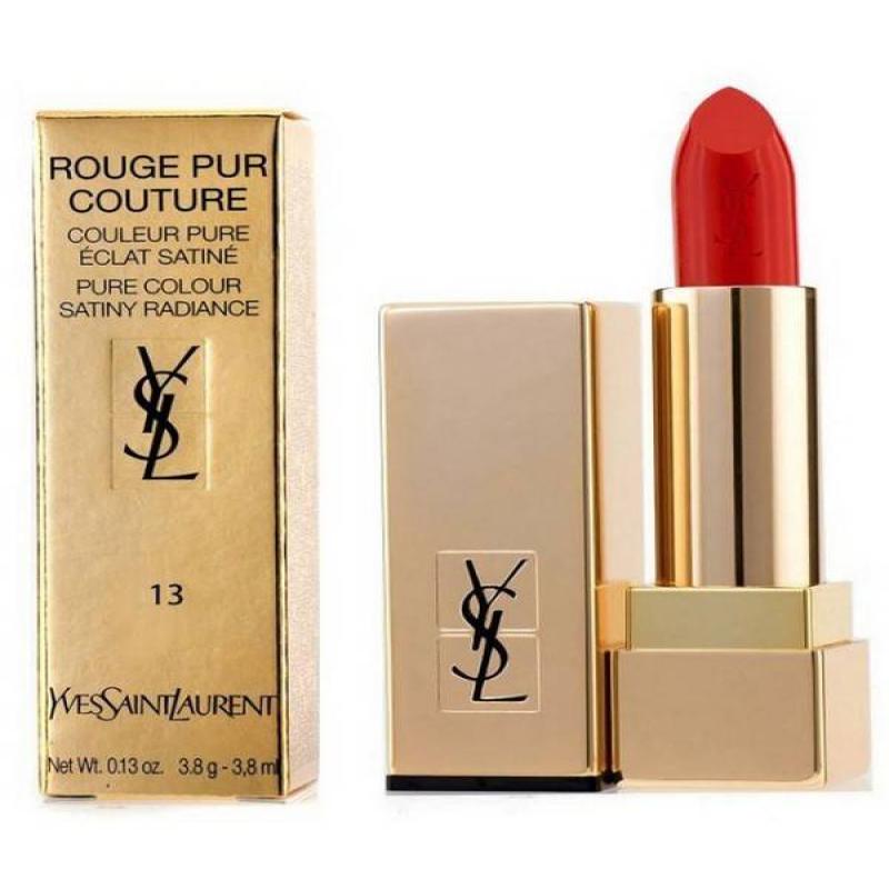 YSL L1555200 Rouge Pur Couture Rouge Pur Couture Satin Lipstick #13 Le Orange 3.8 GMS