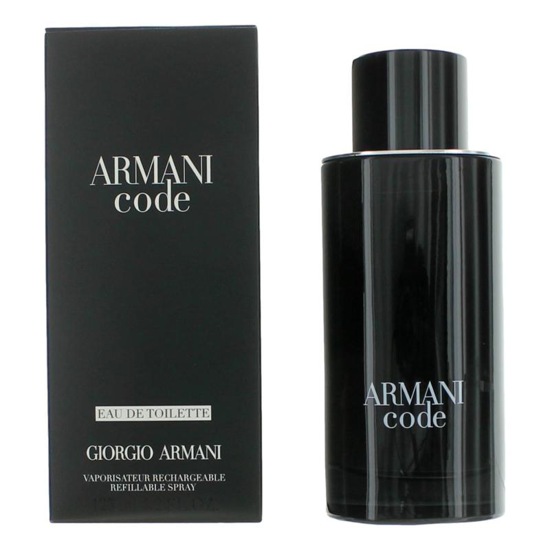 Armani Code By Giorgio Armani, 4.2 Oz Eau De Toilette Refillable Spray For Men