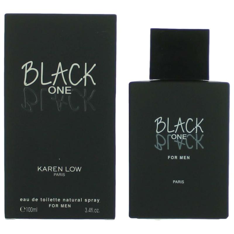 Black One Black By Karen Low, 3.4 Oz Eau De Toilette Spray For Men
