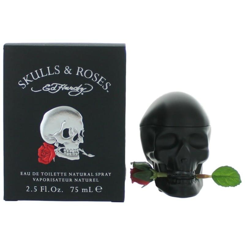 Ed Hardy Skulls &amp; Roses By Ed Hardy, 2.5 Oz Eau De Toilette Spray For Men