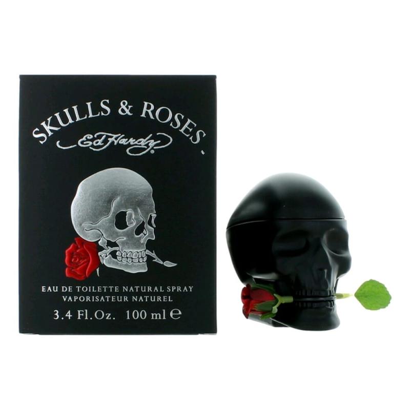 Ed Hardy Skulls And Roses By Ed Hardy, 3.4 Oz Eau De Toilette Spray For Men