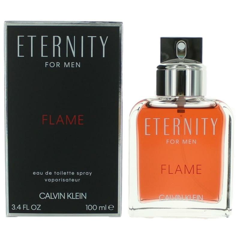Eternity Flame By Calvin Klein, 3.4 Oz Eau De Toilette Spray For Men