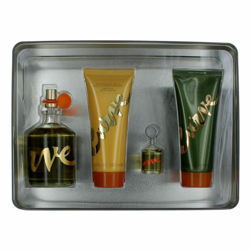 Curve By Liz Claiborne, 4 Piece Gift Set For Men With 4.2 Oz In A Tin Box