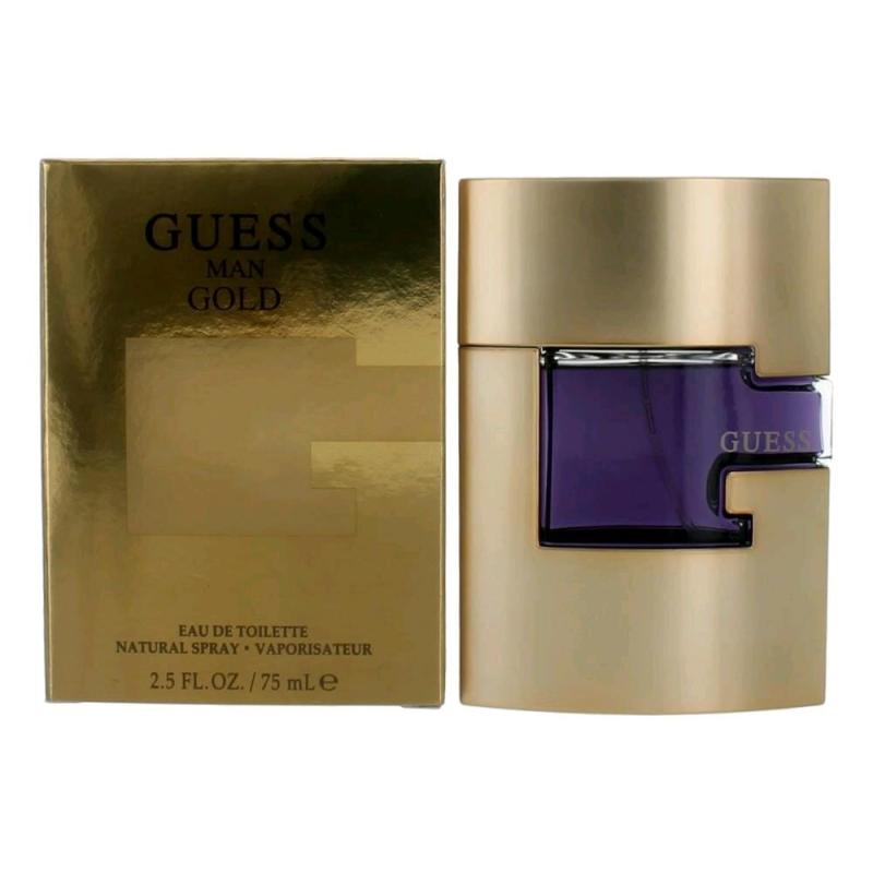 Guess Gold By Guess, 2.5 Oz Eau De Toilette Spray For Men