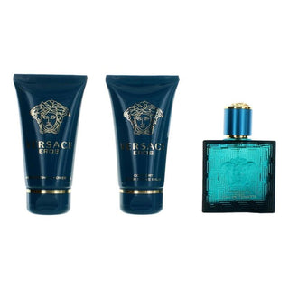 Eros By Versace, 3 Piece Gift Set For Men With 1.7