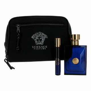 Versace Pour Homme Dylan Blue By Versace, 3 Piece Gift Set For Men
