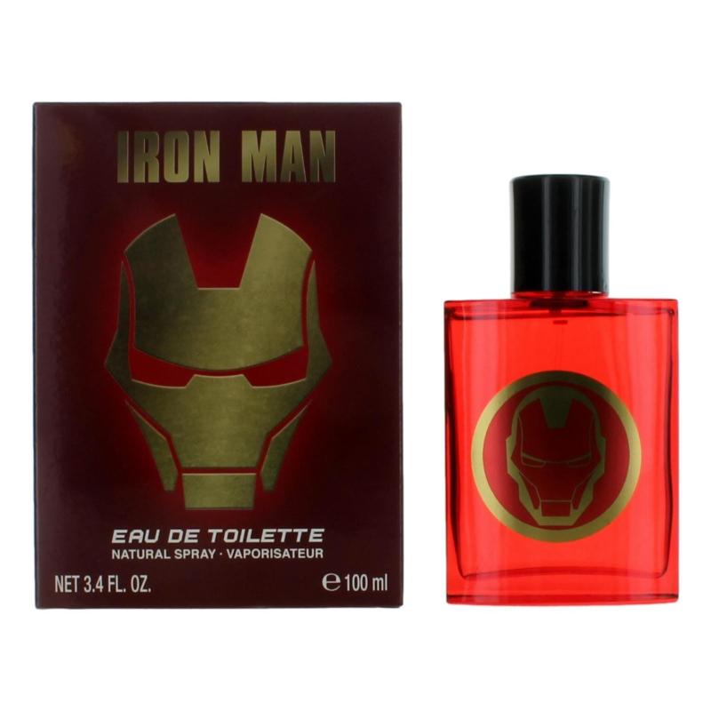 Iron Man By Marvel, 3.4 Oz Eau De Toilette Spray For Men.