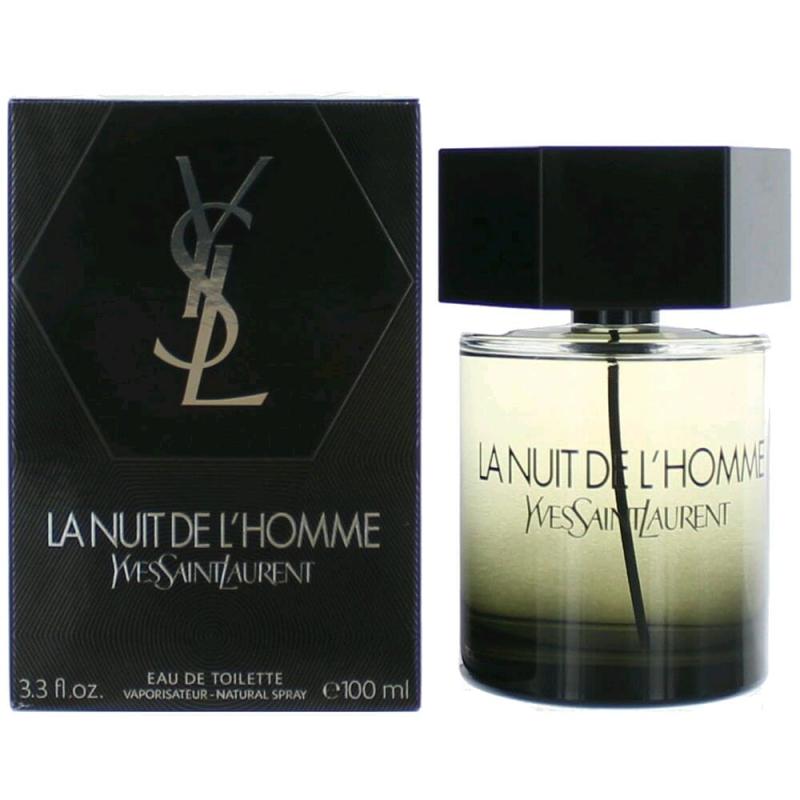 La Nuit De L'Homme By Yves Saint Laurent, 3.3 Oz Eau De Toilette Spray For Men
