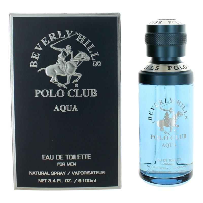 Bhpc Aqua By Beverly Hills Polo Club, 3.4 Oz Eau De Toilette Spray For Men