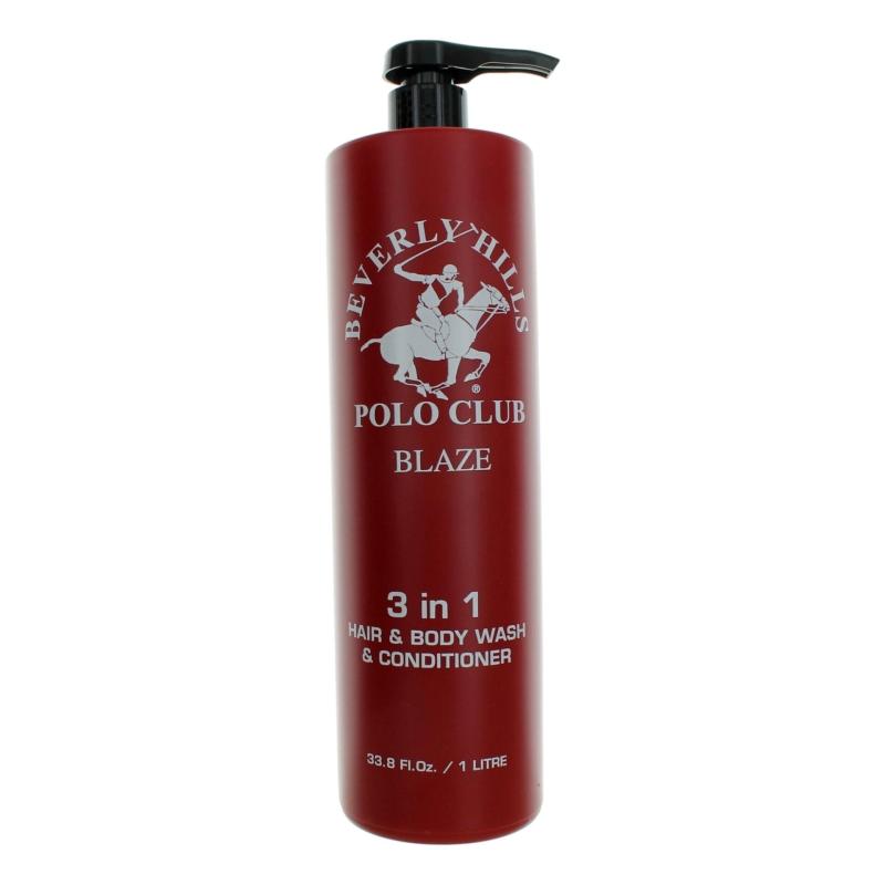Bhpc Blaze By Beverly Hills Polo Club, 33.8 Oz 3-In-1 Hair &amp; Body Wash &amp; Conditioner For Men