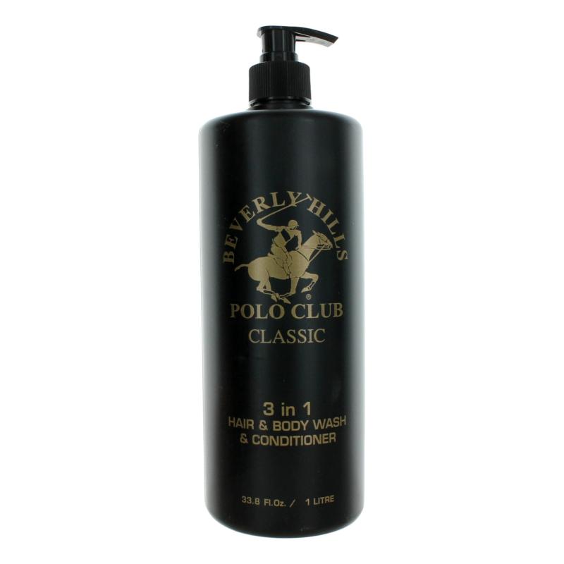 Bhpc Classic By Beverly Hills Polo Club, 33.8 Oz 3-In-1 Hair &amp; Body Wash &amp; Conditioner For Men