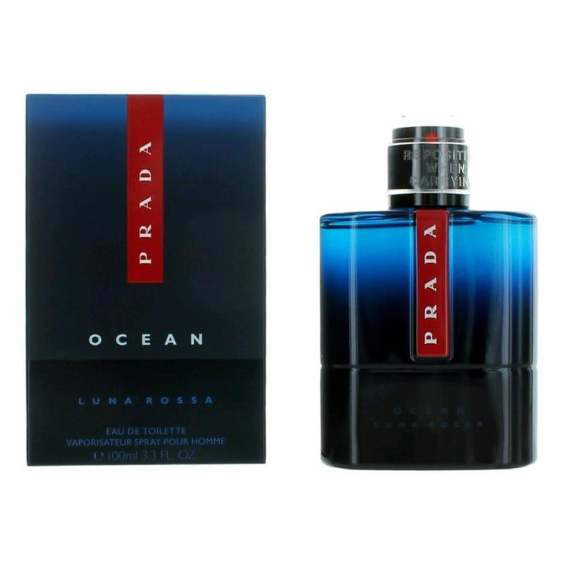 Prada Luna Rossa Ocean By Prada, 3.4 Oz Eau De Toilette Spray For Men