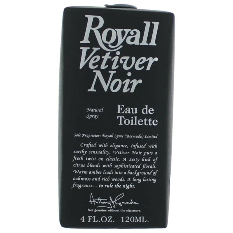 Royall Vetiver Noir By Royall Fragrance, 4 Oz Eau De Toilette Spray For Men