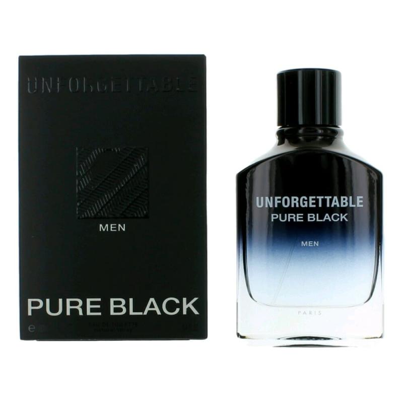Unforgettable Pure Black By Glenn Perri, 3.4 Oz Eau De Toilette Spray For Men