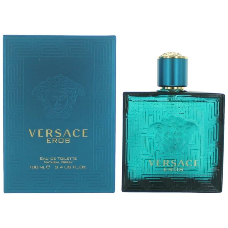 Eros By Versace, 3.4 Oz Eau De Toilette Spray For Men