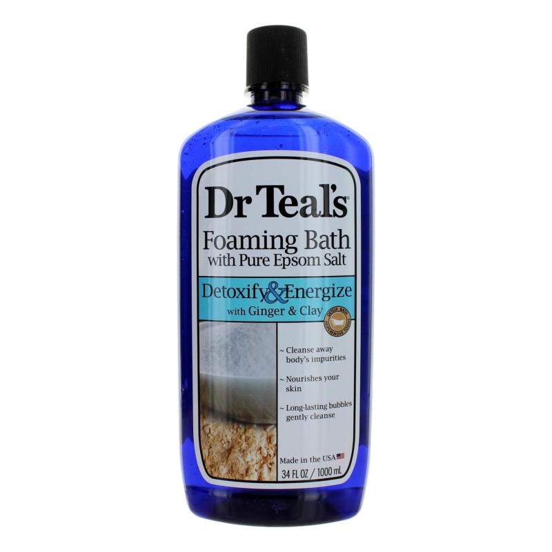 Detoxify &amp; Energize With Ginger &amp; Clay By Dr. Teal'S, 34 Oz Foaming Bath Soap
