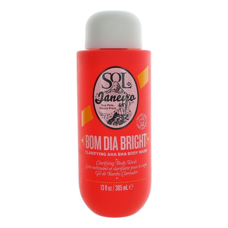 Bom Dia Bright Clarifying Aha Bha Body Wash By Sol De Janeiro, 13 Oz Body Wash