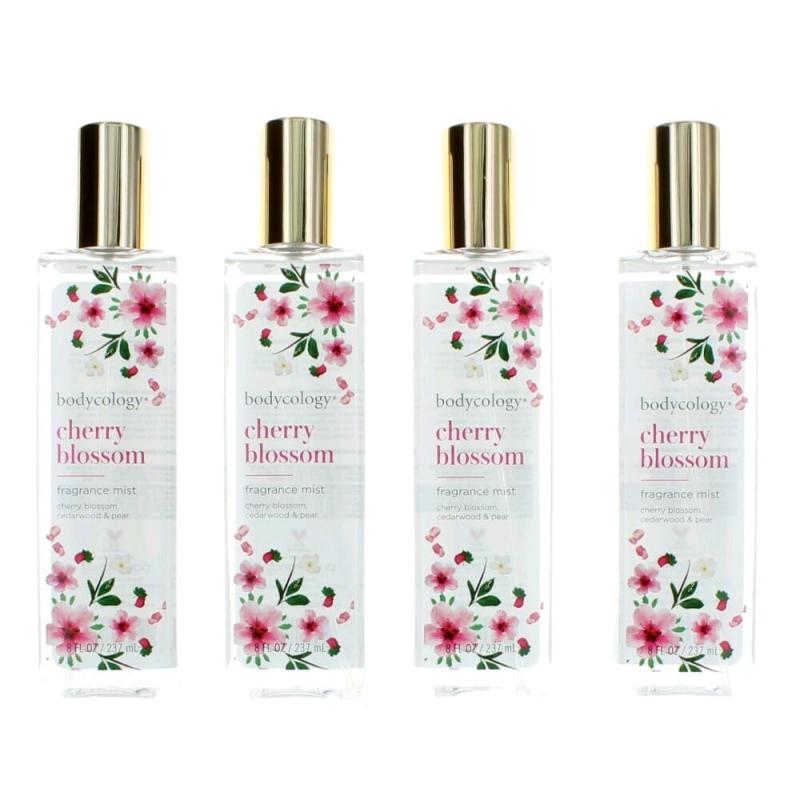 Cherry Blossom By Bodycology, 4 Pack 8 Oz Fragrance Mist For Women