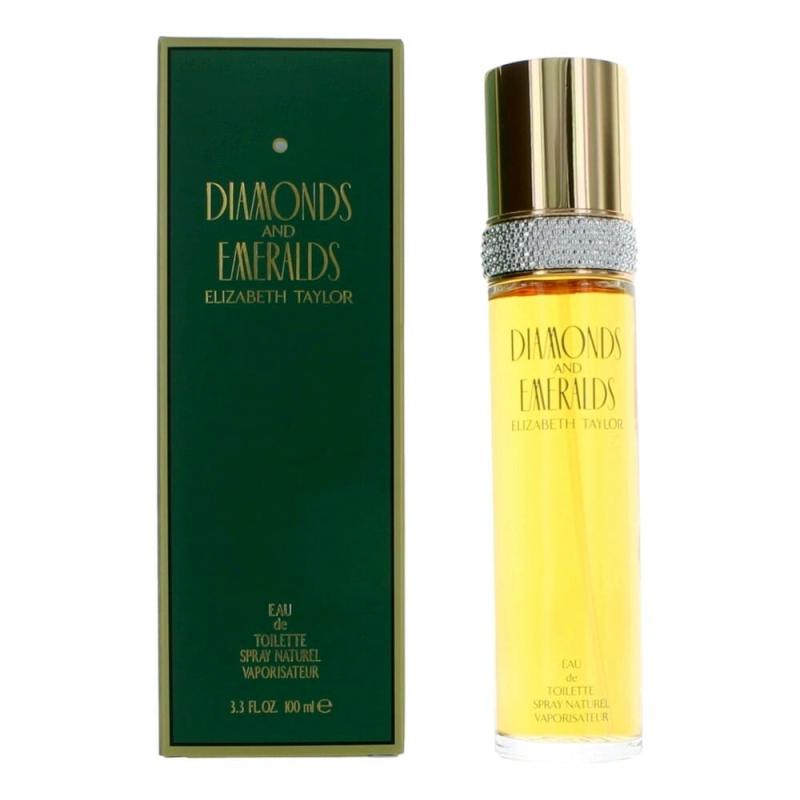 Diamonds &amp; Emeralds By Elizabeth Taylor, 3.3 Oz Eau De Toilette Spray For Women