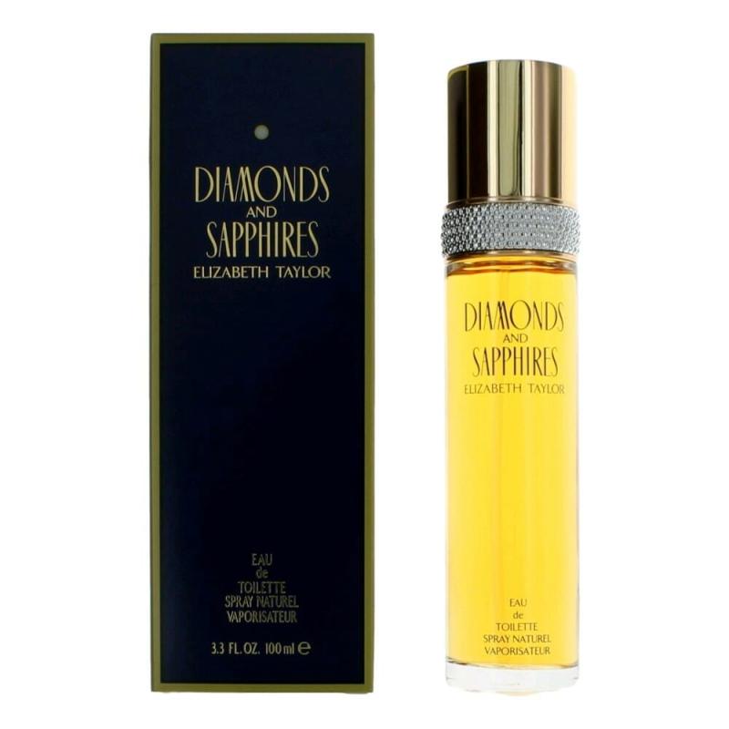 Diamonds &amp; Sapphires By Elizabeth Taylor, 3.3 Oz Eau De Toilette Spray For Women