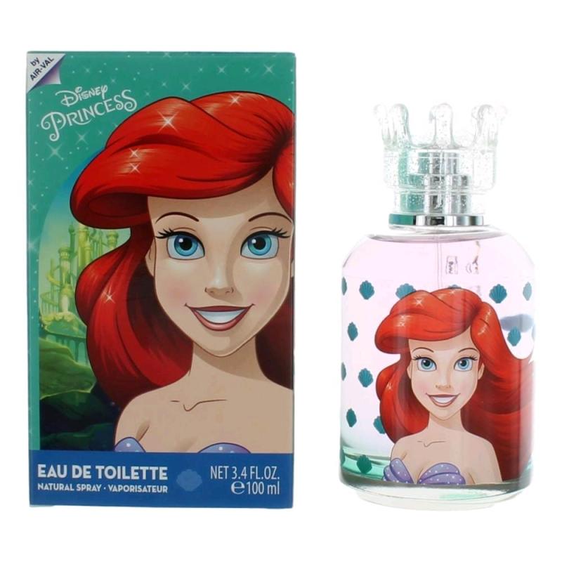Disney Princess Ariel By Air-Val, 3.4 Oz Eau De Toilette Spray For Girls