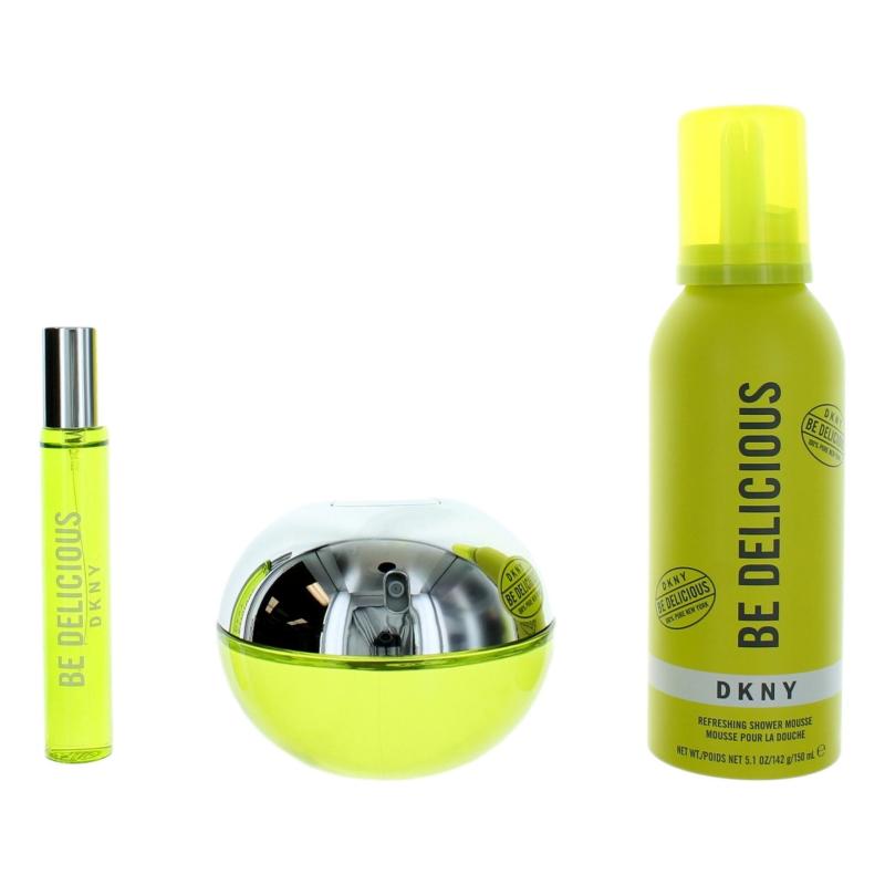 Be Delicious Dkny By Donna Karan, 3 Piece Gift Set For Women