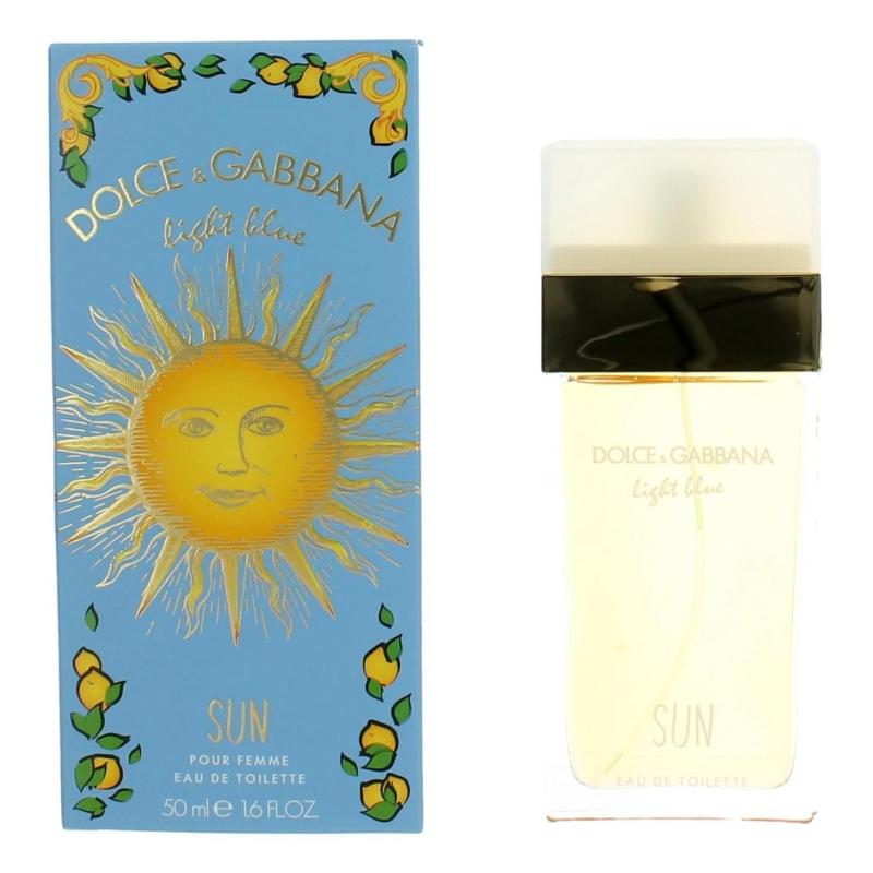 Light Blue Sun By Dolce &amp; Gabbana, 1.6 Oz Eau De Toilette Spray For Women