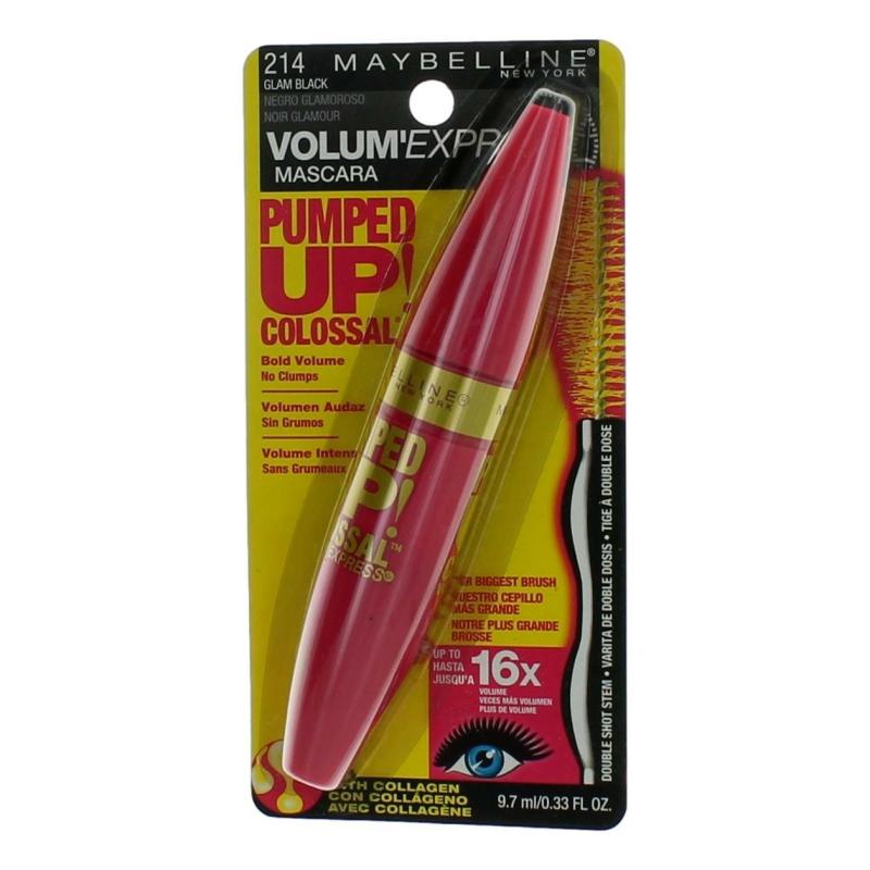Maybelline Pumped Up Colossal Volum' Express By Maybelline. .33 Oz Mascara - 214 Glam Black