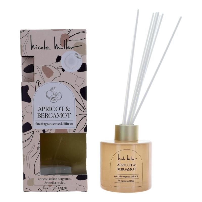 Apricot &amp; Bergamot By Nicole Miller, 4 Oz Reed Diffuser