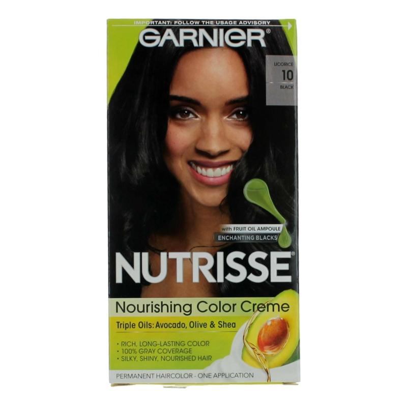 Garnier Hair Color Nutrisse Coloring Creme By Garnier, Hair Color - Licorice 10