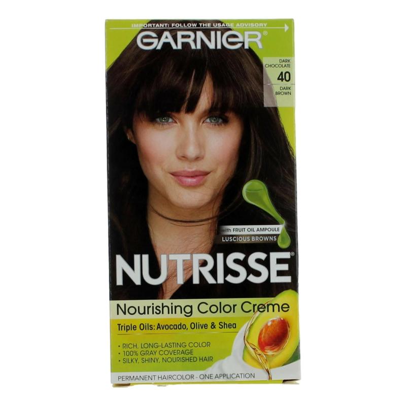 Garnier Hair Color Nutrisse Coloring Creme By Garnier, Hair Color - Dark Chocolate 40